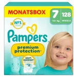Pampers Premium Protection 15+kg (128 ks) / plenkové kalhotky / velikost 7 (15+kg) (8700216418195)