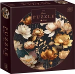 INTERDRUK Kulaté puzzle Flowers: Zlaté květy