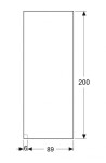 GEBERIT - ONE Sprchová stěna Walk-In 89x200 cm, čiré sklo 560.001.00.1