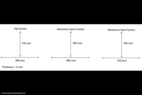 Yamaha MT-10 16-21, FZ-10 16-21 Adventure Sports plexi štít Powerbronze 290 mm - tmavě kouřová