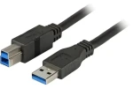 EFB USB3.0 černý / USB kabel / USB-A/USB-B / 3 m / 5 Gbit/s (K5236.3)
