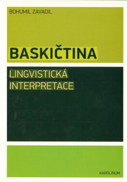 Baskičtina: Lingvistická interpretace - Bohumil Jaša