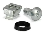 Equip M6 klecové matice a šrouby stříbrná / Montážní sada / 50 sad / šroub 16 mm (922493)