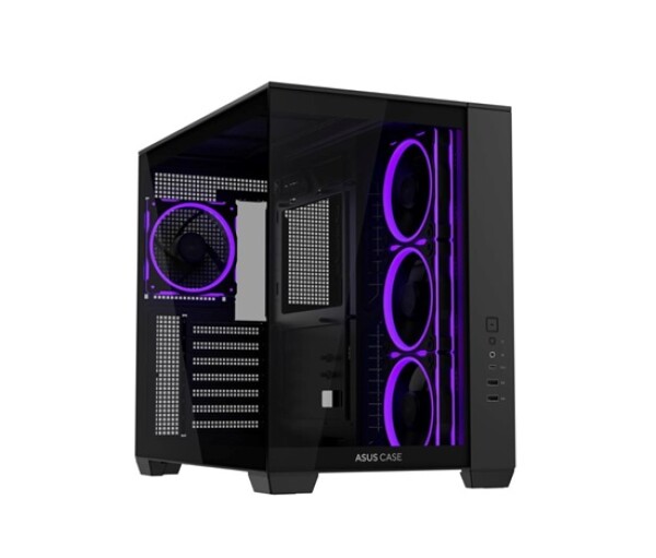 ASUS Case A32 PLUS TG ARGB, ATX, Průhledná bočnice, 4x 120mm ARGB Fan, Černá EDF_1887709