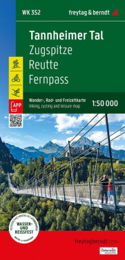 Údolí Tannheimer 1:50 000 / mapa pro turistiku, cyklistiku a volný čas