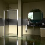 H K - Sprchové dveře do niky STYLE 100 rozměr 97-110x190 čiré sklo STYLE100