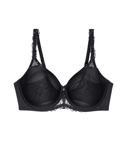 Dámská podprsenka Wild Azalea Florale W01 - BLACK - černá 0004 - TRIUMPH BLACK 85E