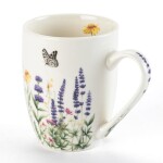 Sada porcelánových hrnků LEVANDULE A MOTÝLI v dárkové krabičc 350 ml 2 ks
