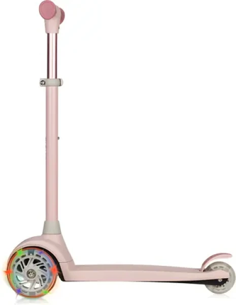 LIONELO Koloběžka Jessy Pink Rose / Tříkolová / 4 výšky řídítek / LED kolečka / do 50 kg (LO-JESSY PINK ROSE)