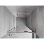 MEXEN/S - Mist-H L sprchové dveře křídlové pravé 95, transparent, měď kartáčovaná 8A5L-095-000-65-00-P