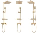REA - Sprchový set s baterií 150mm Jack kartáčované zlato REA-P7050