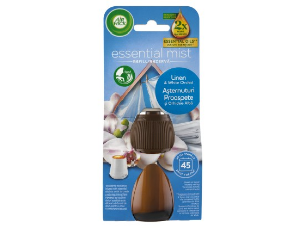 Air Wick Náplň pro aroma difuzér prádlo a bílá orchidej 20ml