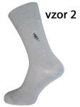 EVONA a.s. Pánské ponožky 5074 světle šedé vzor 2 - PON 5074 E-SV.ŠEDÁ VZOR 2 39-42