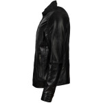 Pánská Kožená Bunda Florence Augustus Brixton Černá Velikost: S