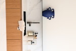 Ferm Living Keramická váza Verso Bright Blue, modrá barva, keramika