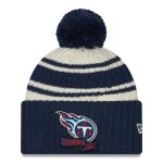 New Era Pánská zimní čepice Tennessee Titans NFL Official 2022 Sideline Sport Knit