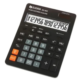 Eleven SDC664S černá / Stolní kalkulačka / 16místná / duální napájení / LCD displej (SDC-664S)