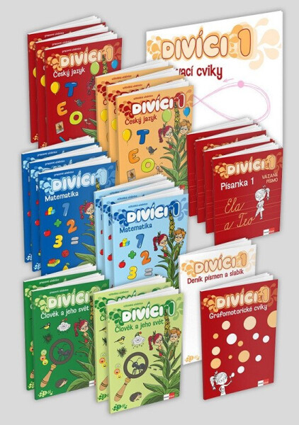 Divíci 1 - základní učitelský balíček - Český jazyk + Matematika + Člověk a jeho svět