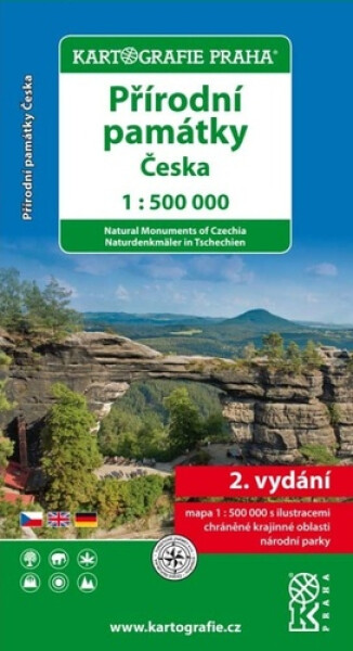 Přírodní památky České republiky/1:500 tis.(tematická mapa), 2. vydání