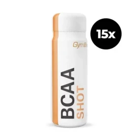 BCAA shot - GymBeam (meruňka, 15 x 90 ml) (117667-8-15x90ml-marhuľa)