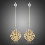 Náušnice Swarovski Elements Claudina, Zlatá