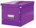 Leitz Click&Store, Čtvercová krabice velikost L (A4), purpurová (61080062)