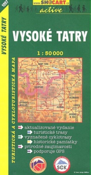 Vysoké Tatry 1:50 000