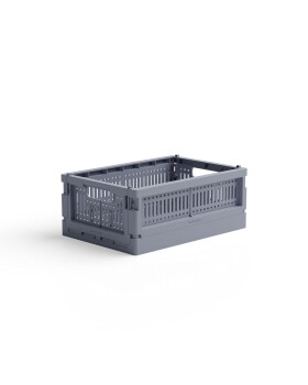 Skládací přepravka mini Made Crate - blue grey