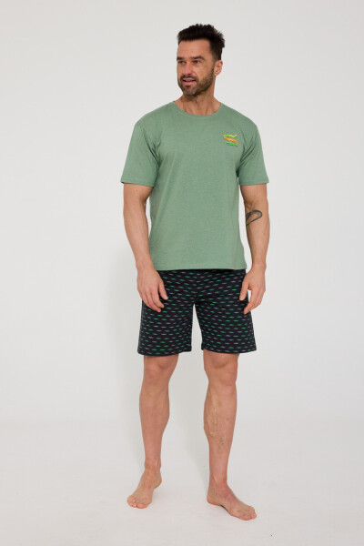 PÁNSKÉ PYŽAMO KR 326/202 KROKODÝLI 2 zelená XL