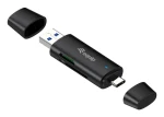 Equip 245462 černá / Čtečka karet / USB-C/USB-A / SD/microSD / 5 Gbps (245462)