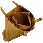 Trendy dámský koženkový set kabelek Alisia, žlutý