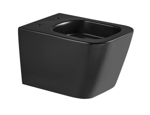 Kielle - Arkas I Závěsné WC, Vortex Rimless+, matná černá 30111014