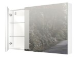 Zrcadlová skříňka Naturel 120x72 cm lamino bílá lesklá GALCA1120BL GALCA1120BL