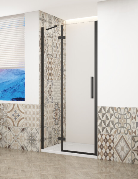 GELCO - TRINITY BLACK dveře do niky levé, 800 čiré sklo, GT1280CL-B GT1280CL-B