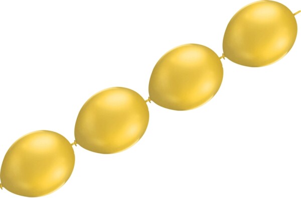 Balonky řetězové zlaté Balonky spojovací zlaté