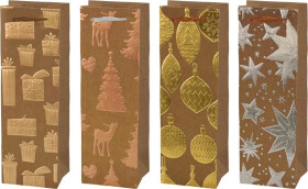 Taška vánoční set 4ks T12 KRAFT mix V29 (120x360x85)