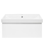 Koupelnová skříňka s umyvadlem SAT B-WAY 79x30x45 cm bílá lesk BWAY80WU1 BWAY80WU1