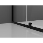 MEXEN/S - Exo sprchový kout dveře křídlové 155 x 90, transparent, černá 819-155-090-70-00