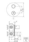 STEINBERG - 100 Baterie pod omítku, pro 2 spotřebiče, chrom 100 2222