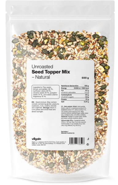 Vilgain Semínkový topper mix – Natural 500 g