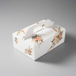 Výslužková krabice s rukojetí Pink 26x18x9,5cm