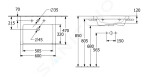 VILLEROY & BOCH - Subway 3.0 Umyvadlo nábytkové 600x470 mm, bez přepadu, otvor pro baterii, CeramicPlus, Stone White 4A706LRW