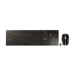 Cherry DW 9100 SLIM černá-bronzová / Set klávesnice a myši / bezdrátový / Bluetooth 4.0 a 2,4 GHz / US layout (JD-9100EU-2)