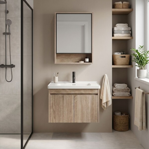 REA - Sada koupelnového nábytku s umyvadlem Luno DB68-60 60CM REA-M0600