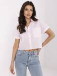 Košile NM KS KA 01148.50P bílá růžová S/M