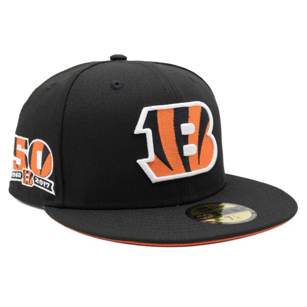 New Era Pánská kšiltovka Cincinnati Bengals NFL "B" 50th Anniversary 59FIFTY Fitted Velikost: 7 1/4