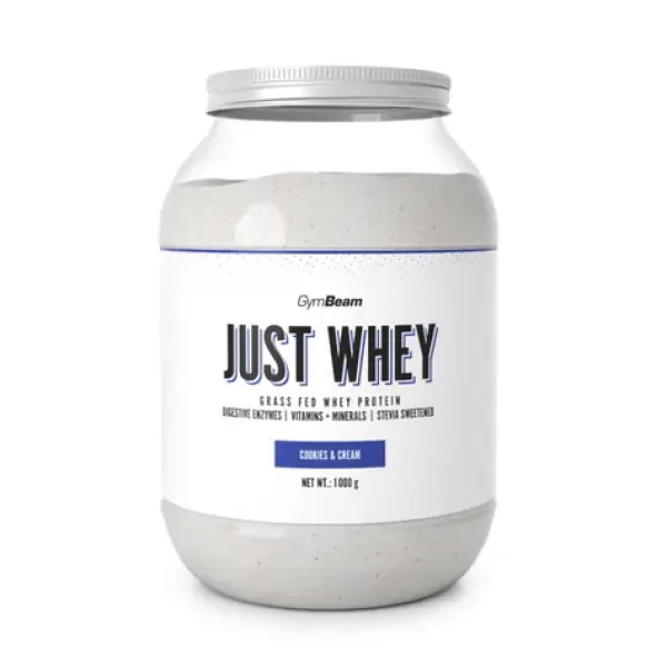 Just Whey Grass-Fed Protein – GymBeam (cookies cream, 1000 g) (28324-15-1000g-cookies&cream)