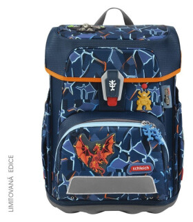 Školní aktovka CLOUD schleich, Eldrador Creatures, Lava Dragon - 5 dílný set, AGR certifikát