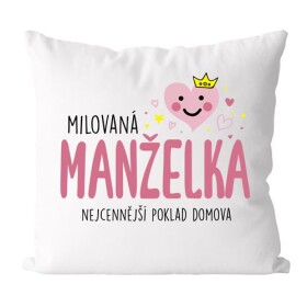 Ptakoviny.cz Polštář - Milovaná manželka