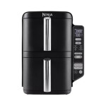 Ninja SL300EU Double Stack horkovzdušná fritéza, 7,6l, černá, 6 funkcí, stohovatelné zásuvky, nepřilnavé